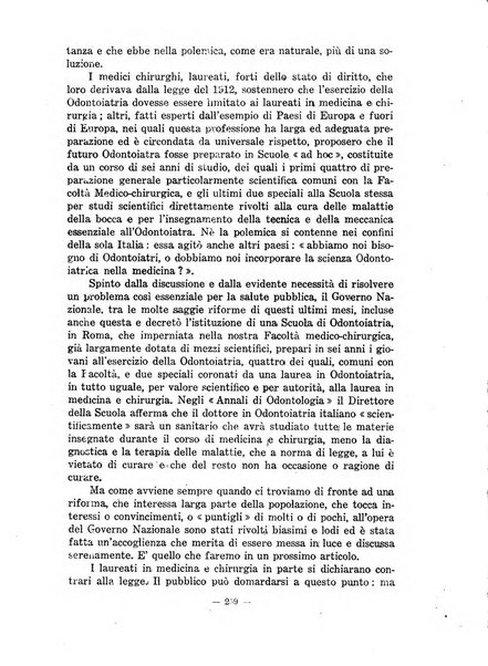 Annali di odontologia periodico mensile