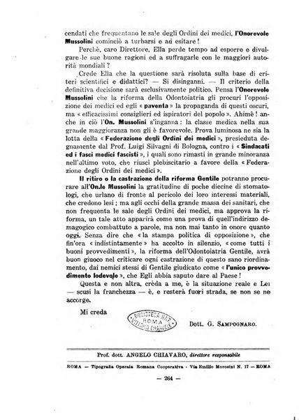 Annali di odontologia periodico mensile