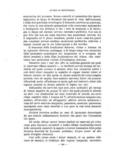 Annali di odontologia periodico mensile