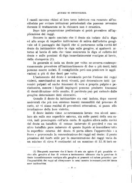 Annali di odontologia periodico mensile