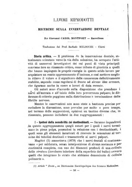 Annali di odontologia periodico mensile