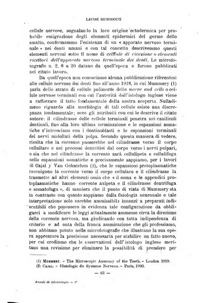 Annali di odontologia periodico mensile