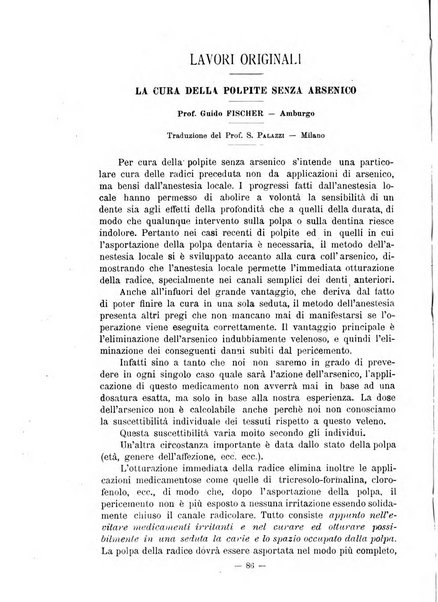 Annali di odontologia periodico mensile