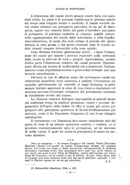 Annali di odontologia periodico mensile