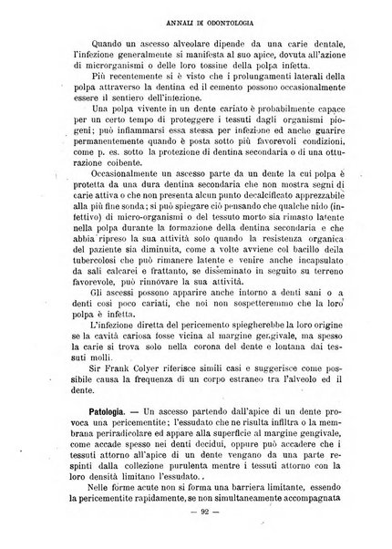 Annali di odontologia periodico mensile