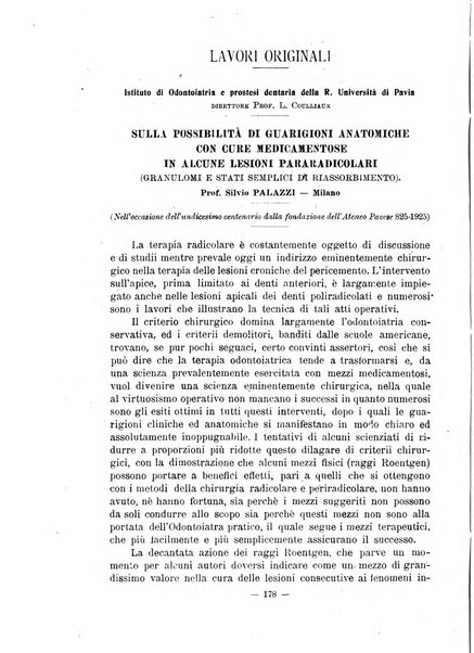 Annali di odontologia periodico mensile