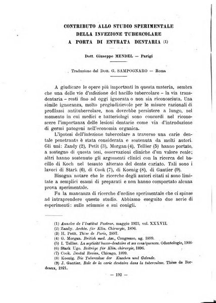 Annali di odontologia periodico mensile