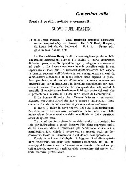 Annali di odontologia periodico mensile