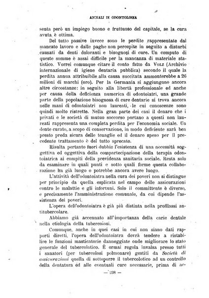 Annali di odontologia periodico mensile