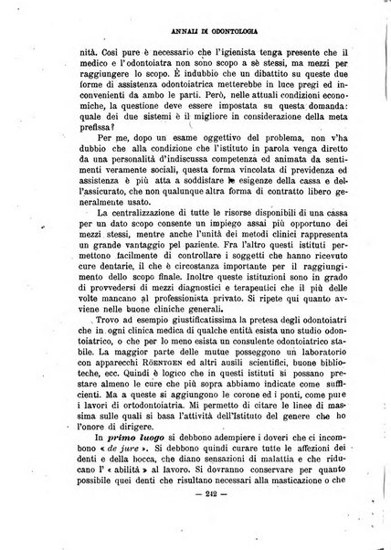 Annali di odontologia periodico mensile