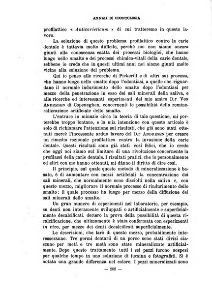 Annali di odontologia periodico mensile