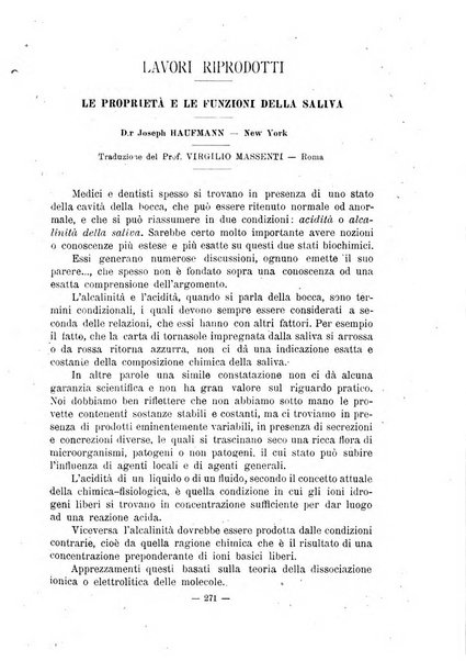 Annali di odontologia periodico mensile