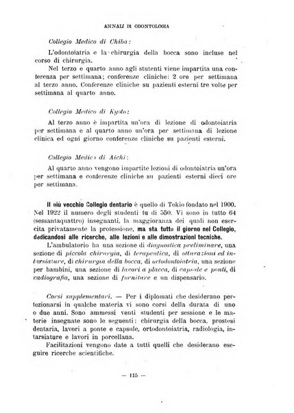 Annali di odontologia periodico mensile