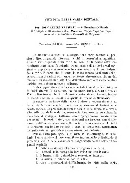 Annali di odontologia periodico mensile