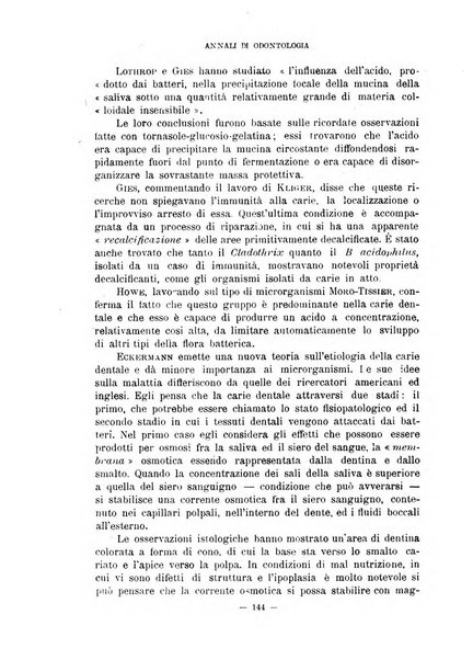 Annali di odontologia periodico mensile