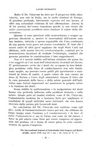 Annali di odontologia periodico mensile