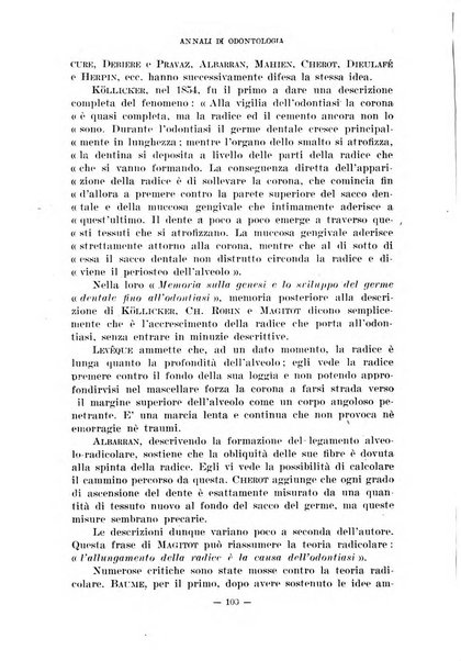 Annali di odontologia periodico mensile