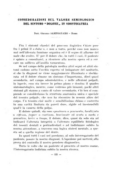 Annali di odontologia periodico mensile