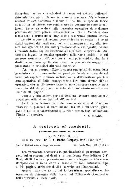 Annali di odontologia periodico mensile