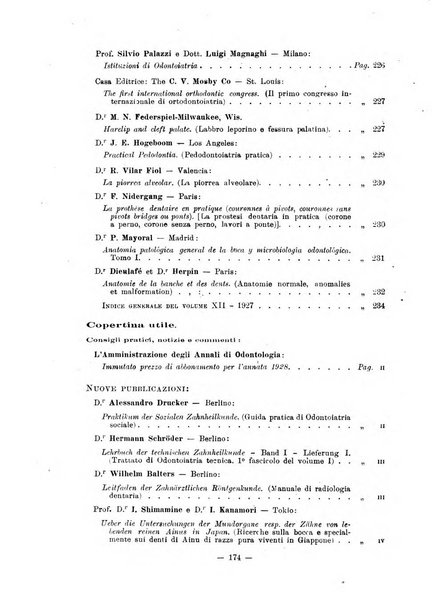 Annali di odontologia periodico mensile