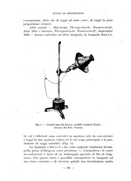 Annali di odontologia periodico mensile