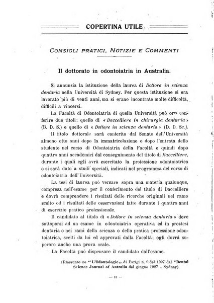 Annali di odontologia periodico mensile