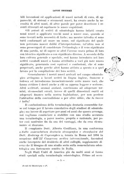 Annali di odontologia periodico mensile