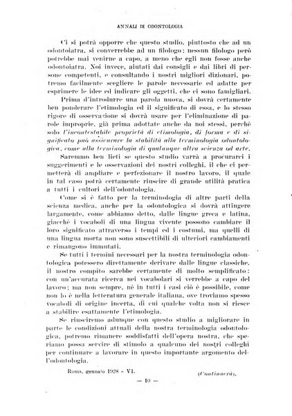 Annali di odontologia periodico mensile