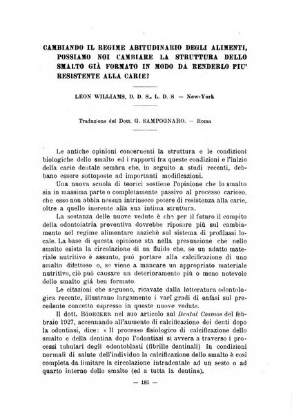 Annali di odontologia periodico mensile