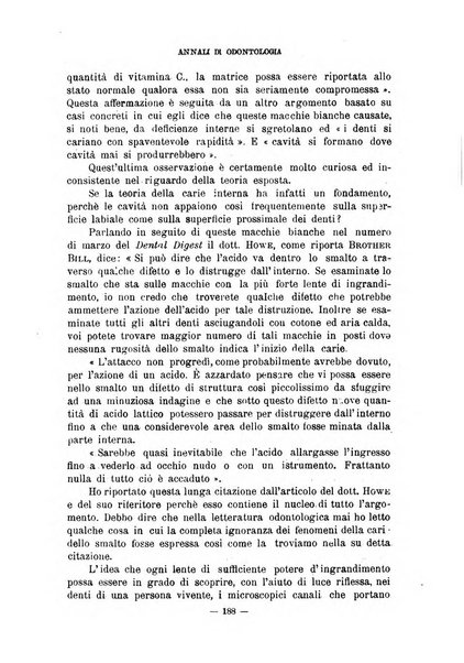 Annali di odontologia periodico mensile