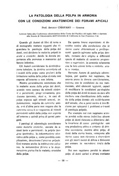 Annali di odontologia periodico mensile