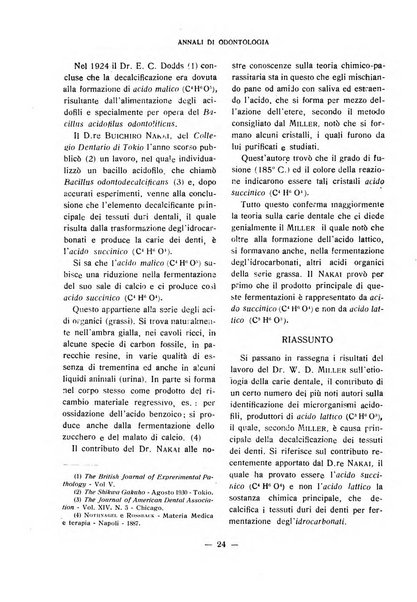 Annali di odontologia periodico mensile