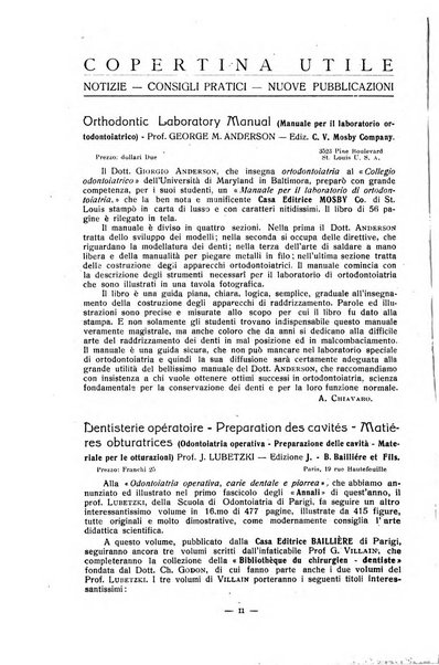 Annali di odontologia periodico mensile