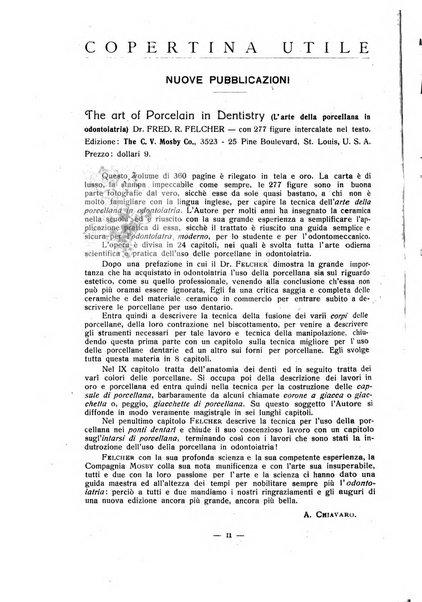 Annali di odontologia periodico mensile