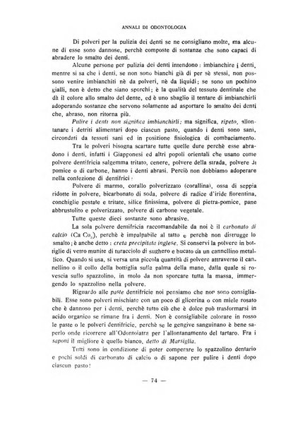 Annali di odontologia periodico mensile