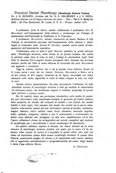 Annali di odontologia periodico mensile