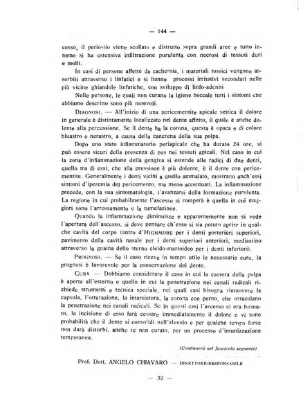 Annali di odontologia periodico mensile