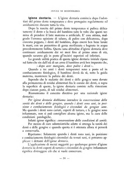 Annali di odontologia periodico mensile