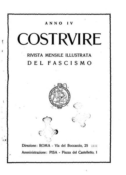 Costruire rivista mensile fascista