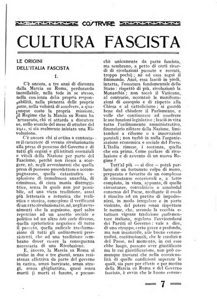 Costruire rivista mensile fascista