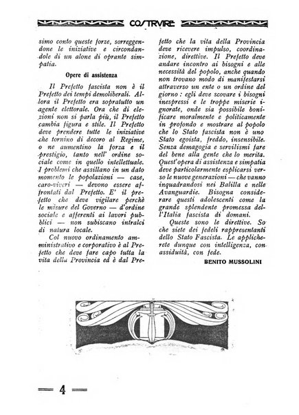 Costruire rivista mensile fascista