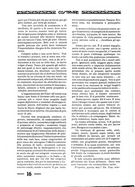 Costruire rivista mensile fascista