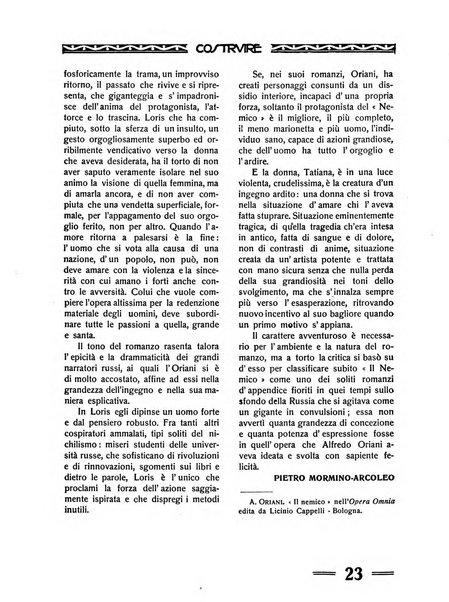 Costruire rivista mensile fascista