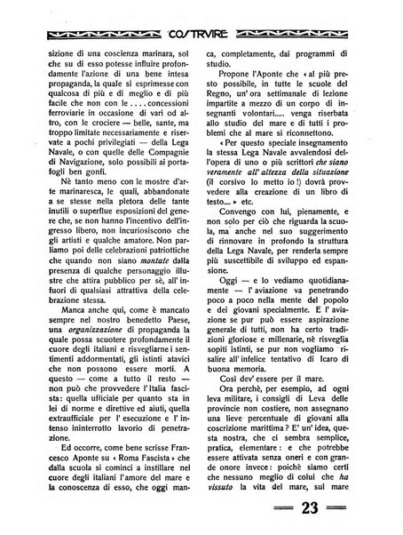 Costruire rivista mensile fascista