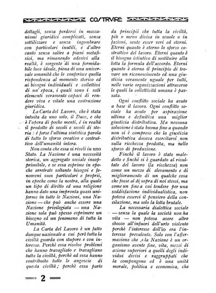 Costruire rivista mensile fascista