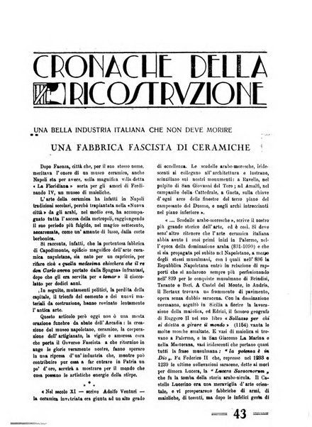 Costruire rivista mensile fascista