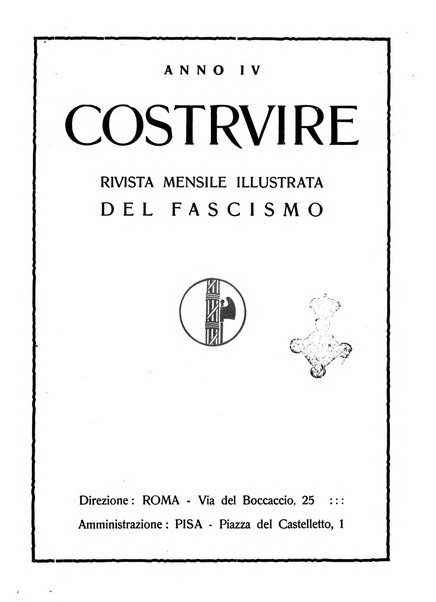 Costruire rivista mensile fascista