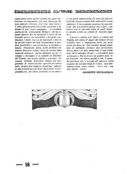 Costruire rivista mensile fascista