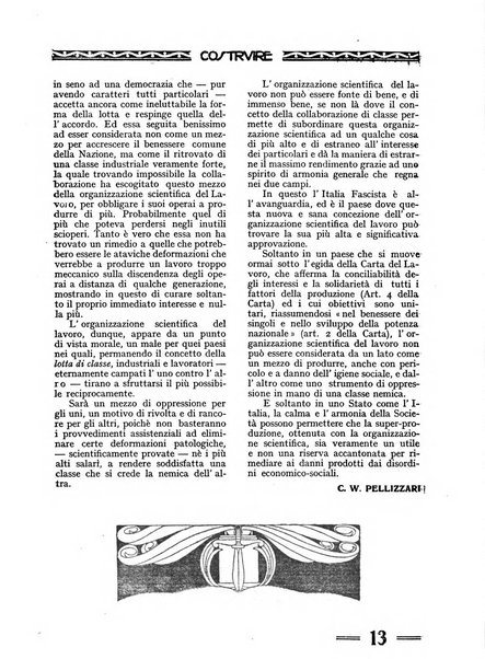 Costruire rivista mensile fascista