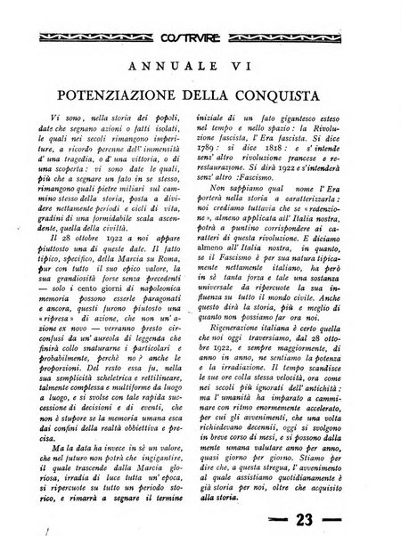 Costruire rivista mensile fascista